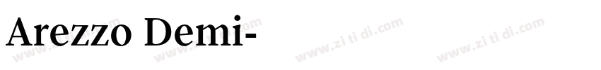 Arezzo Demi字体转换 Arezzo Demi字体转换